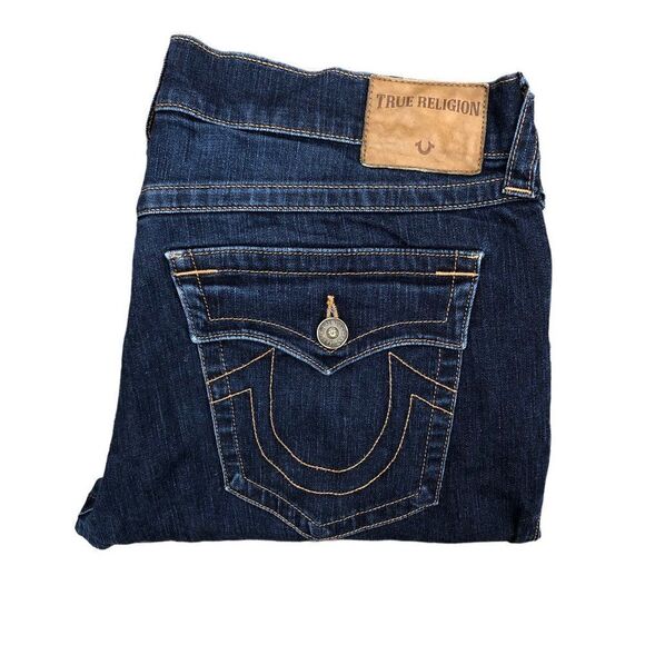 Vintage True Religion Jeans Size 38 RICKY FLAP T Blue - Picture 4 of 10